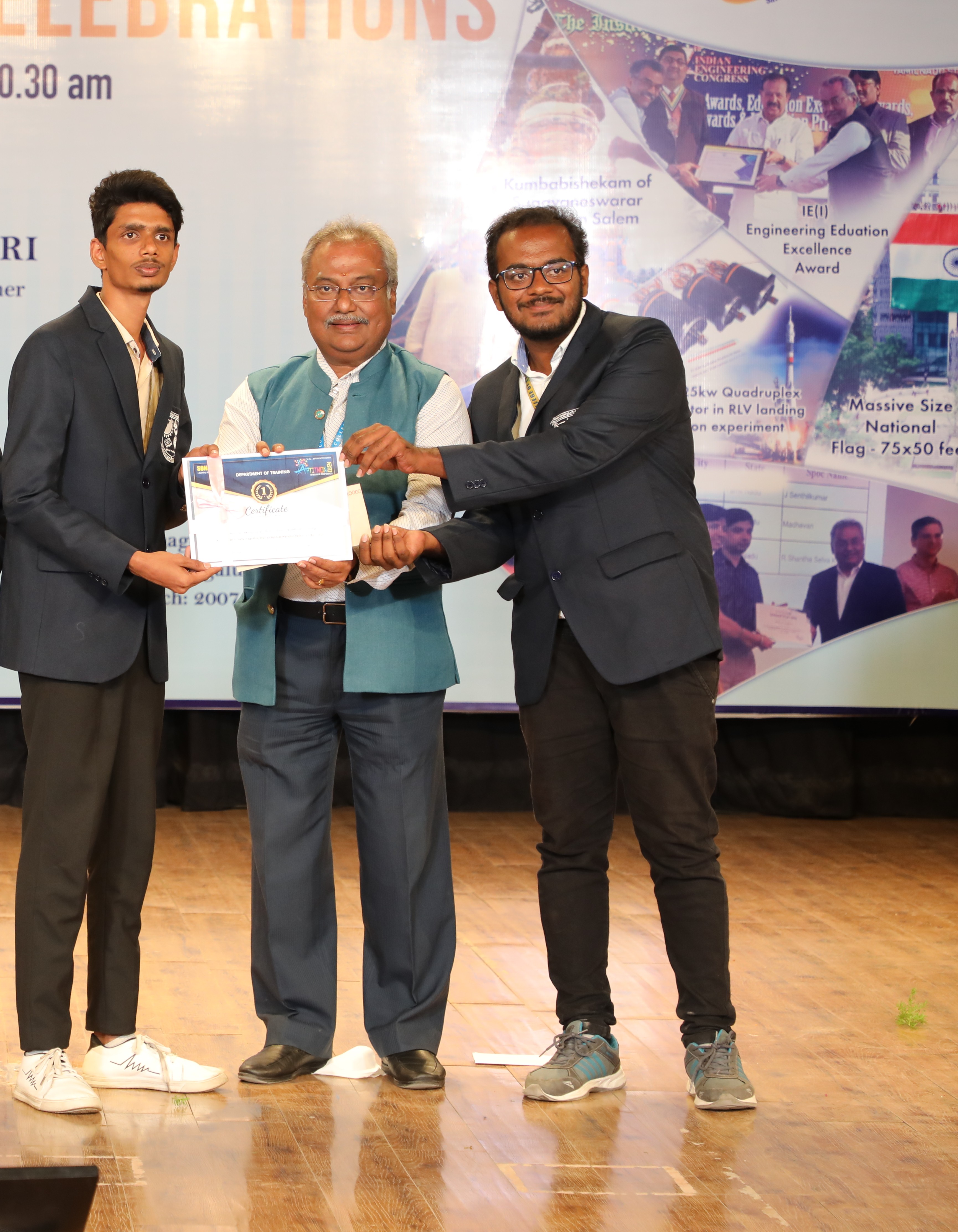 Pink and blue clouds at sunset.
