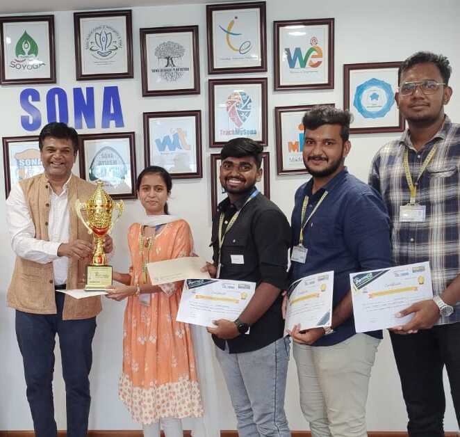 Pink and blue clouds at sunset.